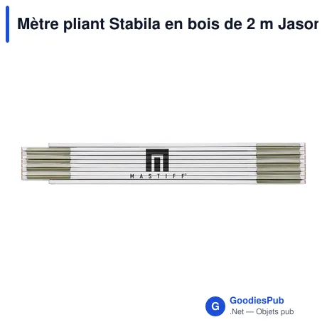 Mètre pliant Stabila en bois de 2 m Jason 600 Série