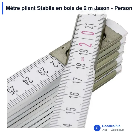 Mètre pliant Stabila en bois de 2 m Jason 600 Série - Image 2