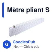 Mètre pliant Stabila en bois de 2 m Jessica 400 Série - Miniature 1