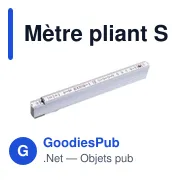 Mètre pliant Stabila en bois de 2 m Jessica 400 Série - Miniature 2