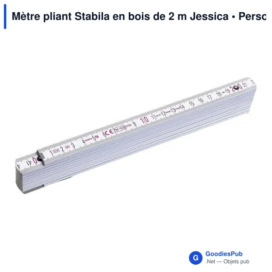 Mètre pliant Stabila en bois de 2 m Jessica 400 Série - Image 2