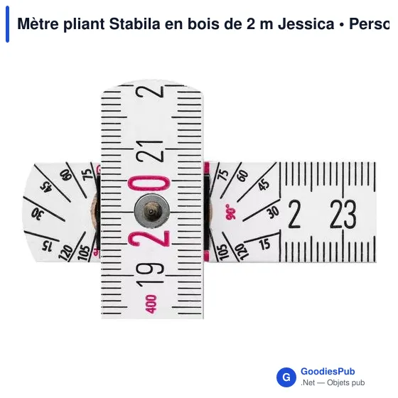 Mètre pliant Stabila en bois de 2 m Jessica 400 Série - Image 3