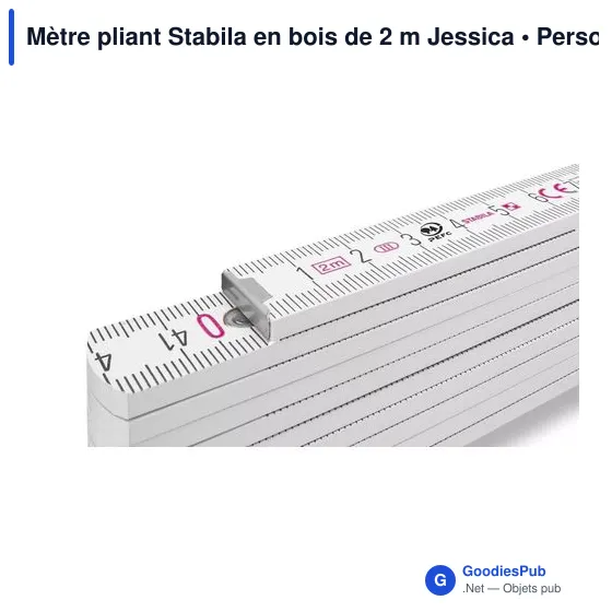 Mètre pliant Stabila en bois de 2 m Jessica 400 Série - Image 4