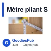 Mètre pliant Stabila en bois de 2 m Jessica 400 Série - Miniature 7