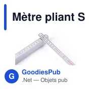 Mètre pliant personnalisable en bois de hêtre - Stabila Pro 2 mavec logo - Miniature 4