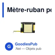 Mètre-ruban personnalisable avec niveau à bulle et logo | Lincoln - Miniature 1