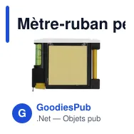 Mètre-ruban personnalisable avec niveau à bulle et logo | Lincoln - Miniature 4