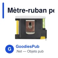 Mètre-ruban personnalisable avec niveau à bulle et logo | Lincoln - Miniature 5
