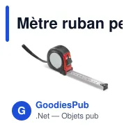 Mètre ruban personnalisable 5 m en ABS et métal avec logo - Classique - Miniature 3