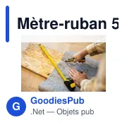 Mètre-ruban personnalisable 5m avec logo - Wendy - Miniature 4