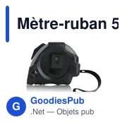 Mètre-ruban personnalisable 5m avec logo - Wendy - Miniature 6