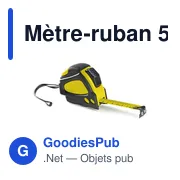 Mètre-ruban personnalisable 5m avec logo - Wendy - Miniature 8