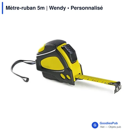 Mètre-ruban personnalisable 5m avec logo - Wendy - Image 8