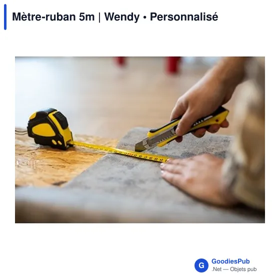 Mètre-ruban personnalisable 5m avec logo - Wendy - Image 10