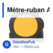 Mètre-ruban ABS et TPR Rina - Miniature 1