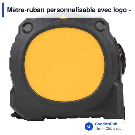 Mètre-ruban personnalisable avec logo - ABS et TPR Rina
