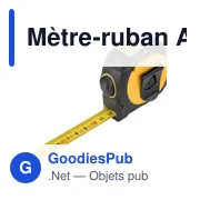 Mètre-ruban ABS et TPR Rina - Miniature 5