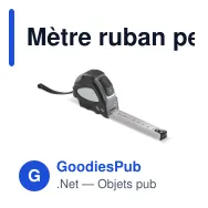Mètre ruban personnalisable 3 m en ABS gris et noir avec logo - Assist - Miniature 2