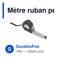Mètre ruban personnalisable 5 m en ABS gris et noir avec logo - Assist - Miniature 2