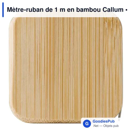 Mètre-ruban de 1 m en bambou Callum