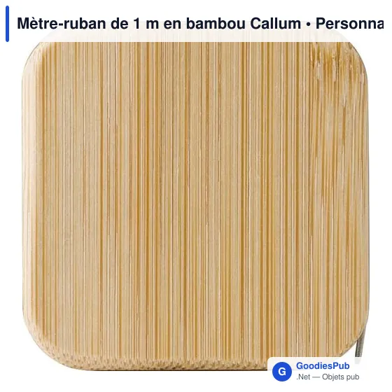 Mètre-ruban de 1 m en bambou Callum - Image 1