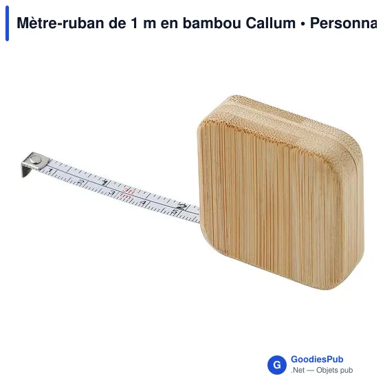 Mètre-ruban de 1 m en bambou Callum - Image 2