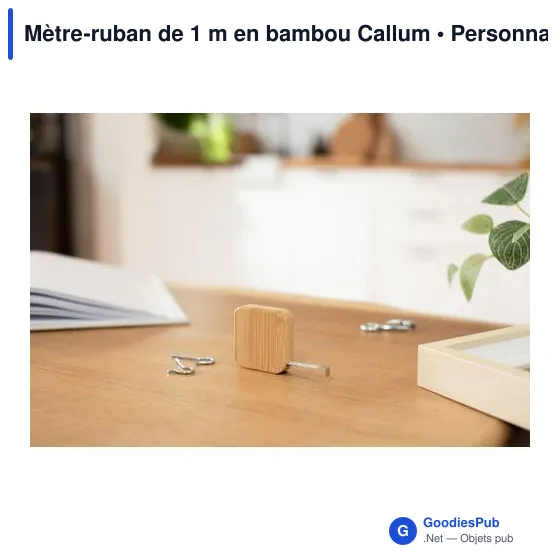 Mètre-ruban de 1 m en bambou Callum - Image 4