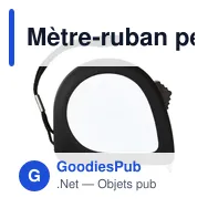 Mètre-ruban personnalisable de 2 m avec logo - Arianne - Miniature 1