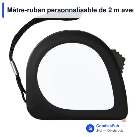 Mètre-ruban personnalisable de 2 m avec logo - Arianne