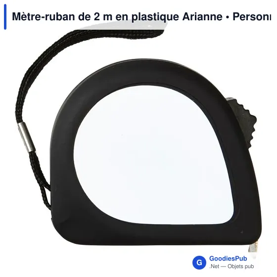 Mètre-ruban personnalisable de 2 m avec logo - Arianne - Image 1