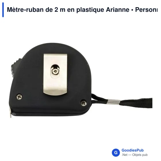 Mètre-ruban personnalisable de 2 m avec logo - Arianne - Image 3