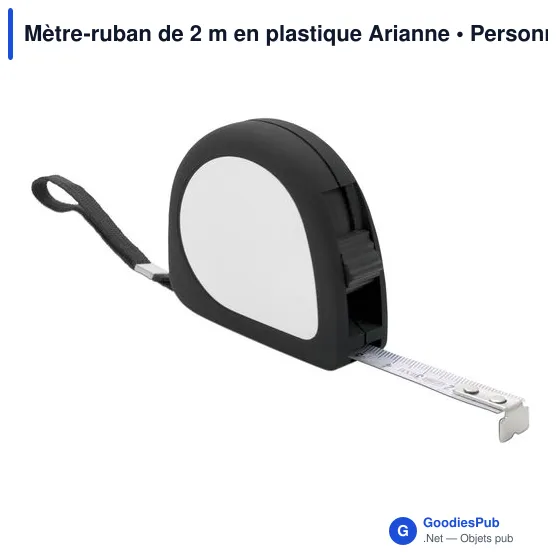 Mètre-ruban personnalisable de 2 m avec logo - Arianne - Image 4