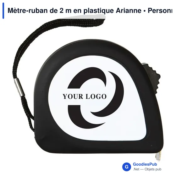 Mètre-ruban personnalisable de 2 m avec logo - Arianne - Image 5