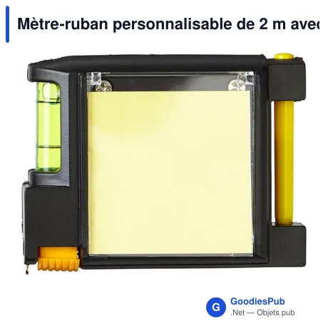 Mètre-ruban personnalisable de 2 m avec logo - Brooke