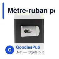 Mètre-ruban personnalisable de 2 m avec logo - Brooke - Miniature 3