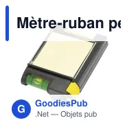 Mètre-ruban personnalisable de 2 m avec logo - Brooke - Miniature 4