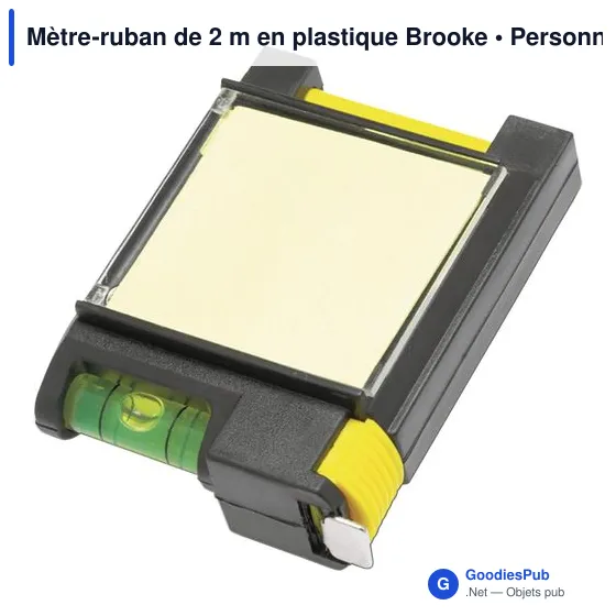 Mètre-ruban personnalisable de 2 m avec logo - Brooke - Image 4