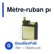 Mètre-ruban personnalisable de 2 m avec logo - Brooke - Miniature 5