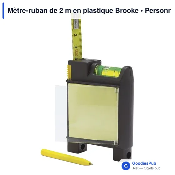 Mètre-ruban personnalisable de 2 m avec logo - Brooke - Image 5