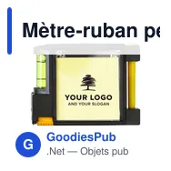 Mètre-ruban personnalisable de 2 m avec logo - Brooke - Miniature 6