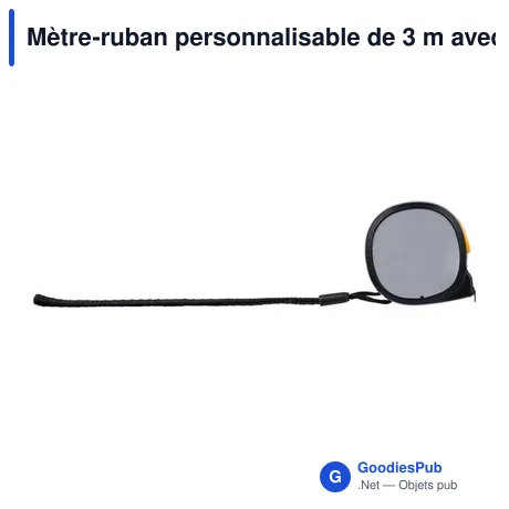 Mètre-ruban personnalisable de 3 m avec logo - Akira