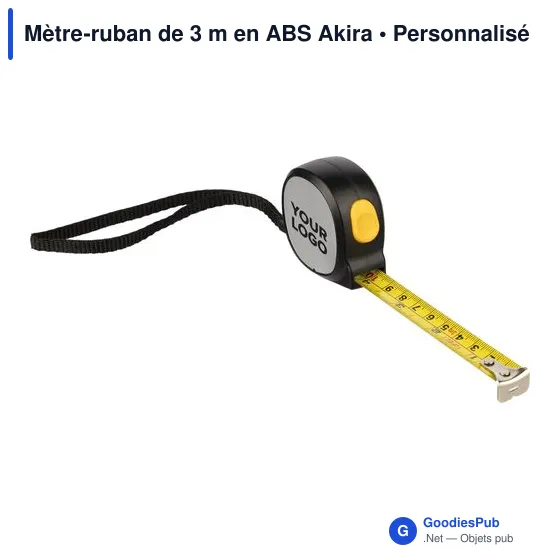 Mètre-ruban de 3 m en ABS Akira - Image 2