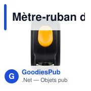 Mètre-ruban de 3 m en ABS Akira - Miniature 3