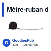 Mètre-ruban de 3 m en ABS Akira - Miniature 4