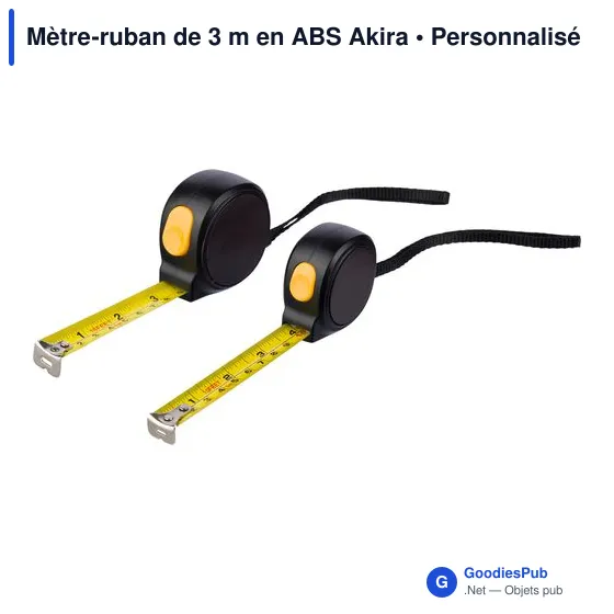 Mètre-ruban de 3 m en ABS Akira - Image 5
