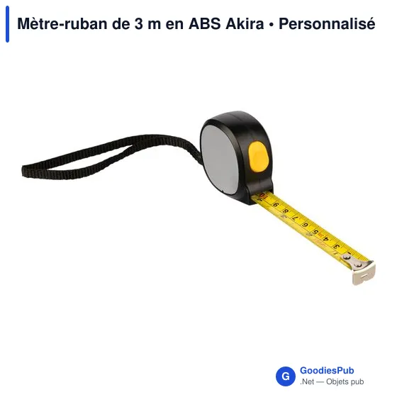 Mètre-ruban de 3 m en ABS Akira - Image 6