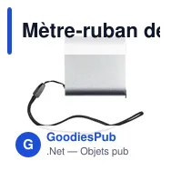 Mètre-ruban de 3 m en aluminium Frances - Miniature 1
