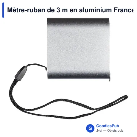 Mètre-ruban de 3 m en aluminium Frances