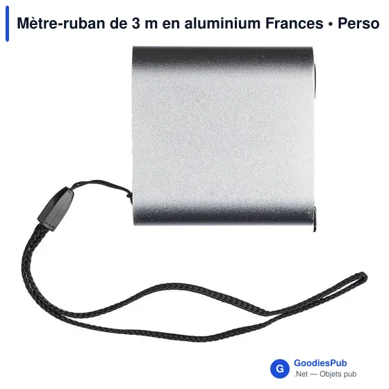 Mètre-ruban de 3 m en aluminium Frances - Image 1