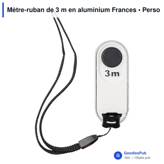 Mètre-ruban de 3 m en aluminium Frances - Image 2